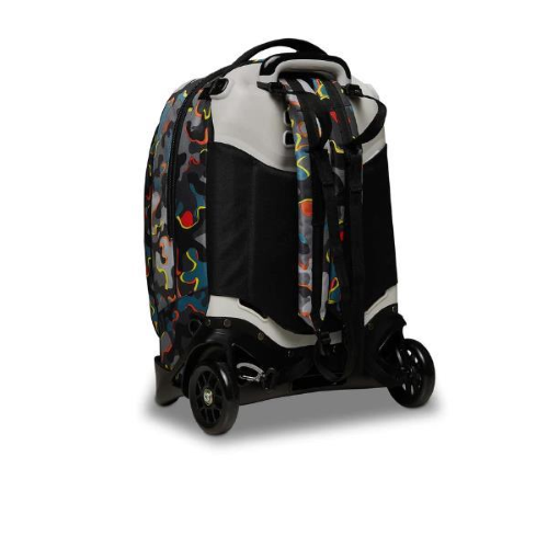 SEVEN DYE ON TROLLEY JACK 2 RUOTE IN POLIESTERE 37X51X27 CM 34 LT SCOMPONIBILE TASCA FRONTALE FANTASIA